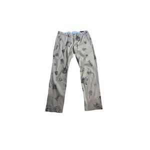 Polo Ralph Lauren Chino Pants 30X30 Over Print University Spell Out Straight